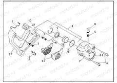 REAR BRAKE CALIPER