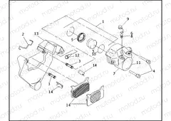 REAR BRAKE CALIPER