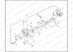 REAR BRAKE CALIPER