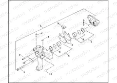 REAR BRAKE CALIPER