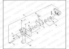 REAR BRAKE CALIPER