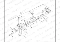REAR BRAKE CALIPER