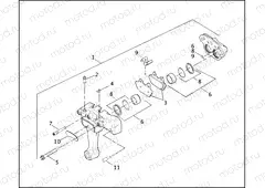 REAR BRAKE CALIPER