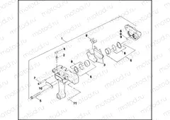 REAR BRAKE CALIPER