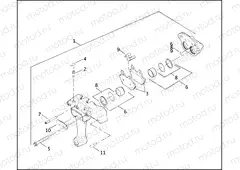 REAR BRAKE CALIPER