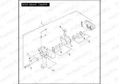 REAR BRAKE CALIPER