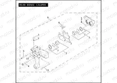 REAR BRAKE CALIPER