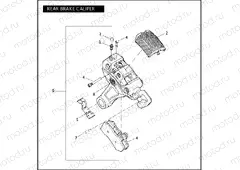REAR BRAKE CALIPER