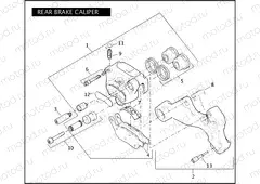 REAR BRAKE CALIPER