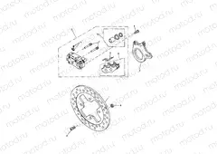 Rear Brake Caliper & Disc