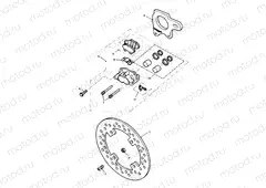 Rear Brake Caliper & Disc