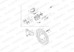 Rear Brake Caliper & Disc