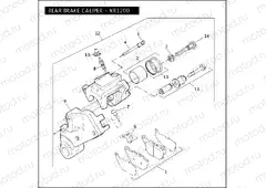 REAR BRAKE CALIPER - XR1200
