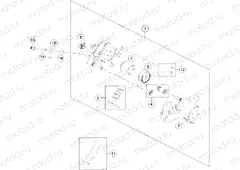 REAR BRAKE CALIPER|Frame|13