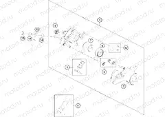 REAR BRAKE CALIPER|Frame|13
