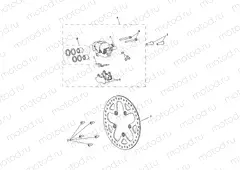 Rear Brake Calliper & Disc