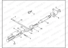 REAR BRAKE CONTROL - 883/1200 CUSTOM