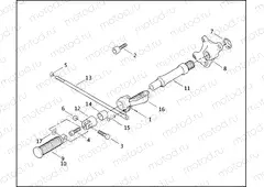 REAR BRAKE CONTROL - 883/1200 CUSTOM