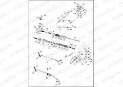 REAR BRAKE CONTROL - FLHTP (1 OF 2)