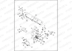REAR BRAKE CONTROL - FLST MODELS