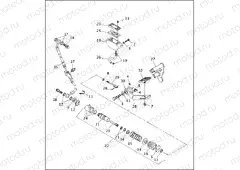 REAR BRAKE CONTROL - FXST MODELS