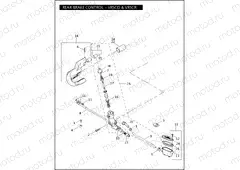 REAR BRAKE CONTROL - VRSCD & VRSCR