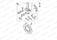Rear Brake(-EX250F-000398)