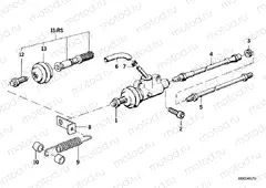 Rear brake master cylinder