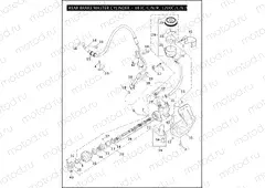 REAR BRAKE MASTER CYLINDER - 883C/L/N/R, 1200C/L/N/X