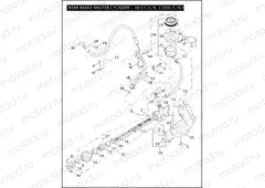 REAR BRAKE MASTER CYLINDER - 883/C/L/R, 1200C/L/N/R