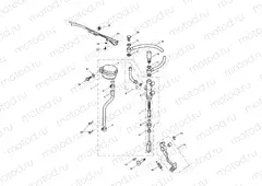 Rear Brake Master Cylinder, Rese