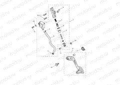 Rear Brake Master Cylinder, Rese