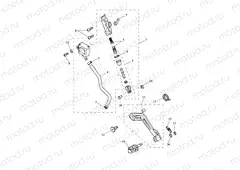 Rear Brake Master Cylinder, Rese