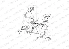 Rear Brake Master Cylinder, Reservoir & Pedal