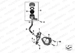 REAR BRAKE MASTER CYLINDER W CONTAINER