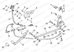 Rear brake system