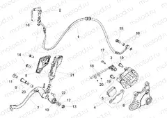 Rear brake system