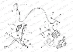 Rear brake system