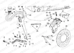 Rear brake system
