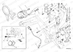 REAR BRAKE SYSTEM [MOD:M 1200S]
