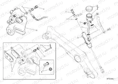 REAR BRAKE SYSTEM [MOD:SCR11DRK]