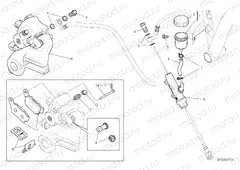 REAR BRAKE SYSTEM [MOD:SCR800DK]