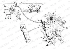 REAR BRAKE SYSTEM MY92 » BRAKING SYSTEM