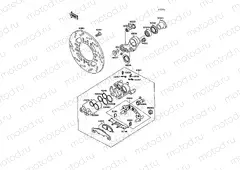 Rear Brake(ZX750F-000001-016846)