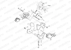 REAR CALIPER MOUNTING - A01BA50AA (4963716371B014) | REAR CALIPER MOUNTING - A01BA50AA (4963716371B014)