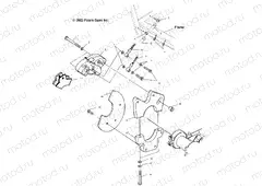 REAR CALIPER MOUNTING - A04BA25CA/CB (4986208620B05) | REAR CALIPER MOUNTING - A04BA25CA/CB (4986208620B05)