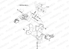REAR CALIPER MOUNTING - A04BG50AA/FA (4986228622B13) | REAR CALIPER MOUNTING - A04BG50AA/FA (4986228622B13)