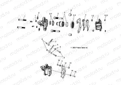 REAR CALIPER MOUNTING - A05BG50AA/FA (4994789478B13) | REAR CALIPER MOUNTING - A05BG50AA/FA (4994789478B13)
