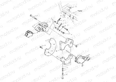 REAR CALIPER MOUNTING - A99BG38CB (4952505250c002) | REAR CALIPER MOUNTING - A99BG38CB (4952505250c002)