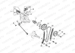 Rear cylinder timing system